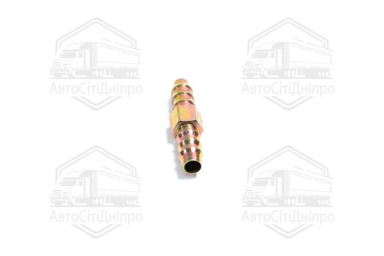 З'єднувач пневматичний зубчастий прямий 10х10 сталевий (RIDER)