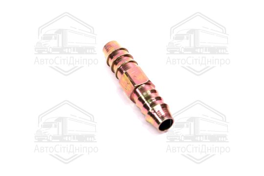 З'єднувач пневматичний зубчастий прямий 14х14 сталевий (RIDER)