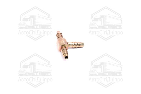 З'єднувач пневматичний зубчастий Т- подібний 8х8х8 сталевий (RIDER)