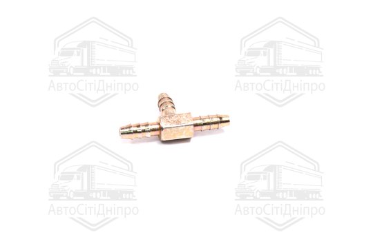 З'єднувач пневматичний зубчастий Т- подібний 8х8х8 сталевий (RIDER)