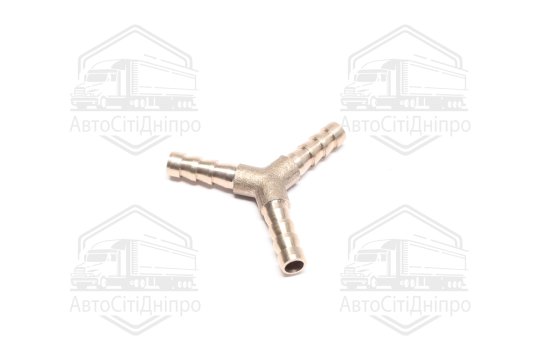 З'єднувач пневматичний зубчастий Т- подібний Y-обр 6х6х6 (латунний) (RIDER)