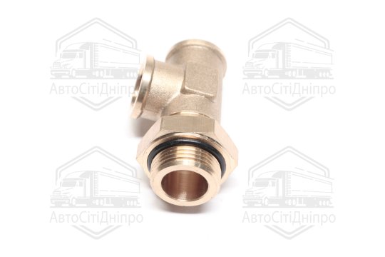 З'єднувач пневматичний різьбовий Т- подібний (зовнішній/внутрішній/внутрішній) M22x1.5-F:M16X1.5 (ла