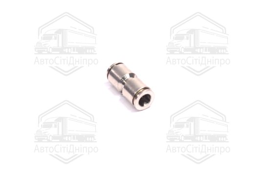 З'єднувач пневматичний цанговий прямий 8х8 сталевий (RIDER)