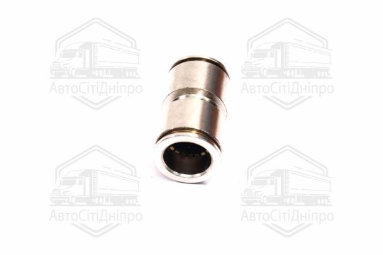 З'єднувач пневматичний цанговий прямий 16х16 сталевий (RIDER)