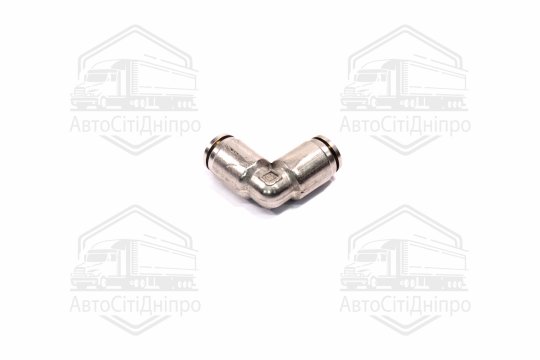 З'єднувач пневматичний цанговий L- подібний 6x6 сталевий (RIDER)