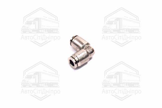 З'єднувач пневматичний цанговий L- подібний 6x6 сталевий (RIDER)