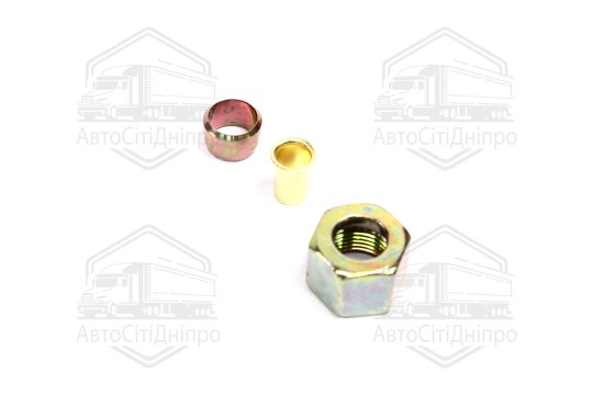Ремкомплект з'єднувача трубки (Dвнут.=12мм, М18х1,5)(1гайка,1втулка,1шайба)(RIDER)