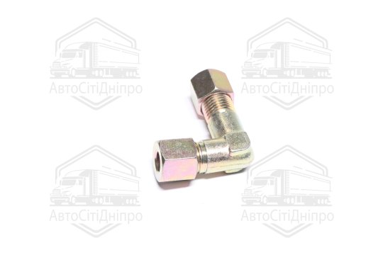 З'єднувач пневматичний L- подібний різьбовий (Dвнут.=8мм, М14х1,5) сталевий (RIDER)