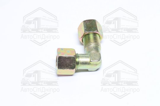 З'єднувач пневматичний L- подібний різьбовий (Dвнут.=10мм, М16х1,5) (RIDER)