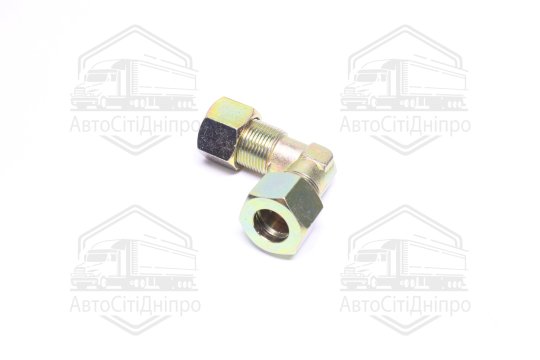 З'єднувач пневматичний L- подібний різьбовий (Dвнут.=15мм, М22х1,5) сталевий (RIDER)