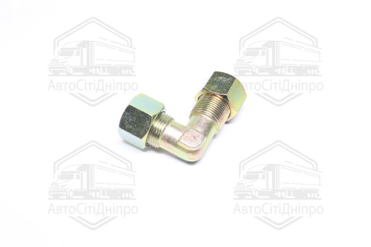 З'єднувач пневматичний L- подібний різьбовий (Dвнут.=15мм, М22х1,5) сталевий (RIDER)