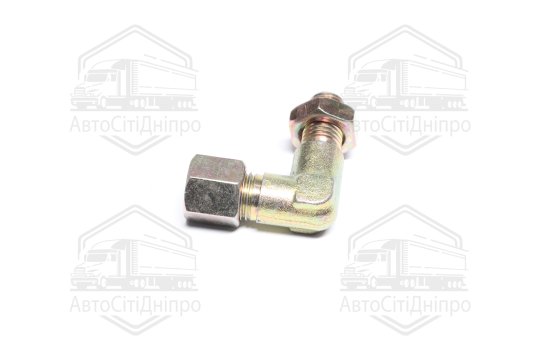 З'єднувач пневматичний L- подібний різьбовий (Dвнут.=8мм, М12х1,5) сталевий (RIDER)