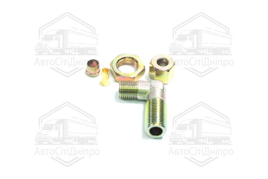 З'єднувач пневматичний L- подібний різьбовий (Dвнут.=8мм, М16х1,5) сталевий (RIDER)