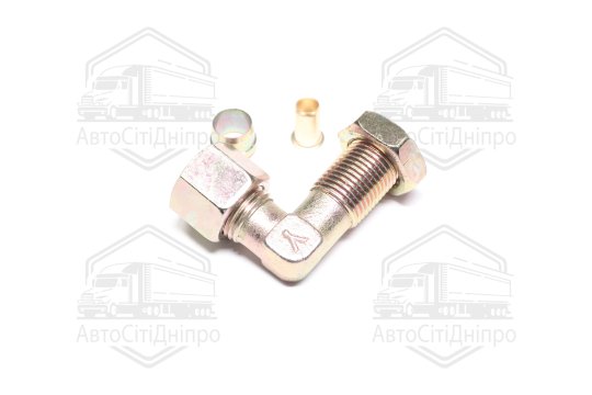 З'єднувач пневматичний L- подібний різьбовий (Dвнут.=10мм, М16х1,5) сталевий (RIDER)