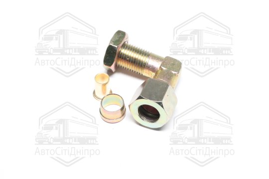 З'єднувач пневматичний L- подібний різьбовий (Dвнут.=12мм, М16х1,5) сталевий (RIDER)