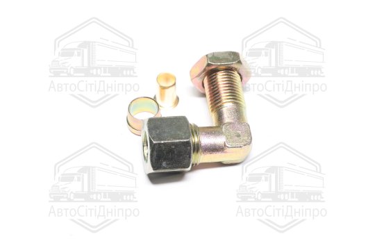 З'єднувач пневматичний L- подібний різьбовий (Dвнут.=12мм, М16х1,5) сталевий (RIDER)