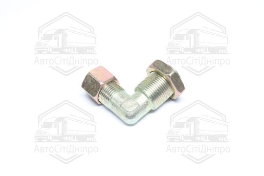 З'єднувач пневматичний L- подібний різьбовий (Dвнут.=12мм, М22х1,5) сталевий (RIDER)