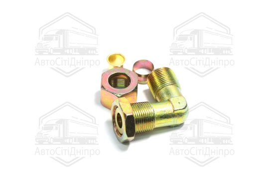 З'єднувач пневматичний L- подібний різьбовий (Dвнут.=15мм, М22х1,5) сталевий (RIDER)