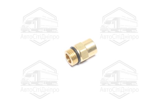 З'єднувач пневматичний цанговий прямий зовнішнє різьблення М16х1,5x8x1 латунь (RIDER)
