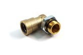З'єднувач пневматичний цанговий L- подібний 14х1,5/M22x1,5 (латунний) (распродажа) (RIDER)