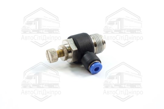 З'єднувач пневматичний цанговий з дроселем JSC 3/8х4 (RIDER)