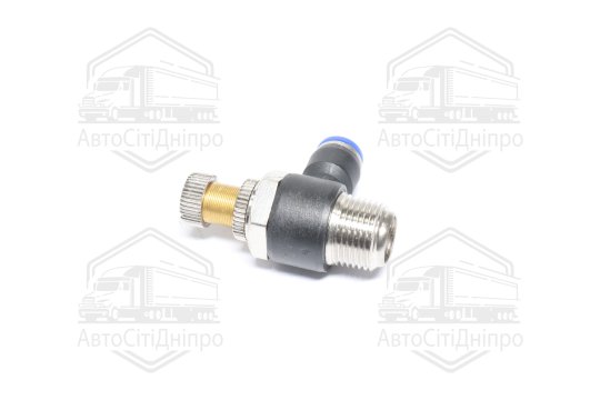 З'єднувач пневматичний цанговий з дроселем JSC 3/8х6 (RIDER)