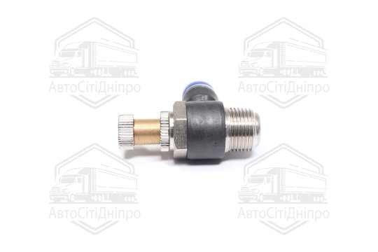 З'єднувач пневматичний цанговий з дроселем JSC 3/8х8 (RIDER)