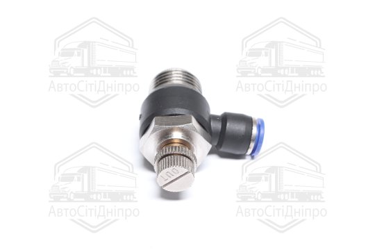 З'єднувач пневматичний цанговий з дроселем JSC 1/2х8 (RIDER)