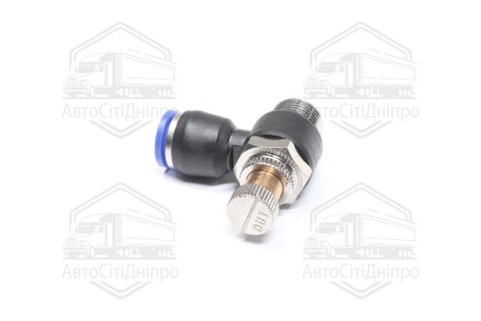 З'єднувач пневматичний цанговий з дроселем JSC 3/8х10 (RIDER)