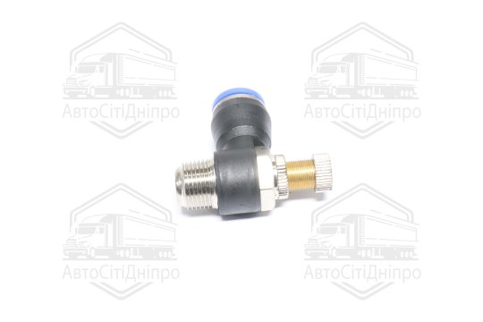 З'єднувач пневматичний цанговий з дроселем JSC 3/8х12 (RIDER)