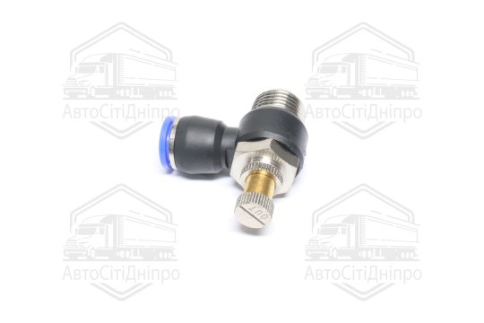 З'єднувач пневматичний цанговий з дроселем JSC 1/2х12 (RIDER)