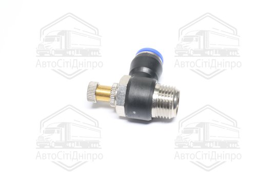 З'єднувач пневматичний цанговий з дроселем JSC 1/2х12 (RIDER)