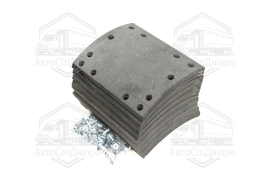 Накладка гальм. (компл. на вісь) із заклеп. 419х219,2 1-й рем. ROR, TRAILOR (RIDER)