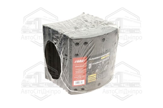 Накладка гальм. (компл. на вісь) із заклеп. 419х219,2 2-й рем. ROR, TRAILOR (RIDER)