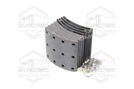 Накладка гальм. (компл. на вісь) 410x175 2-й рем. VOLVO F10,12,16,FH12,16 (RIDER)