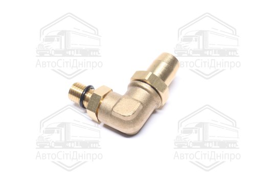 З'єднувач пневматичний L- подібний розбірний M12х1,5-D8х1 (латунний) (RIDER)