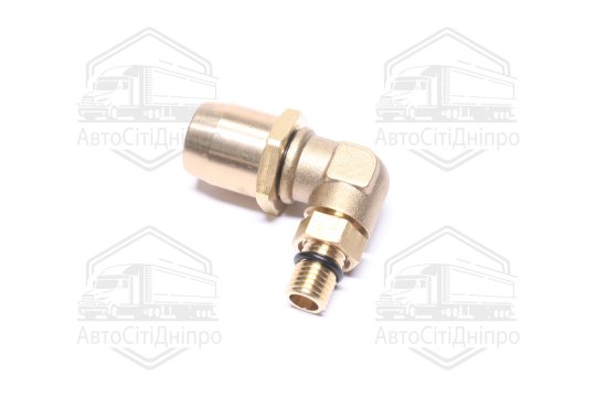 З'єднувач пневматичний L- подібний розбірний M12х1, 5-D15х1, 5 (латунний) (RIDER)