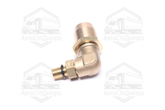 З'єднувач пневматичний L- подібний розбірний M12х1, 5-D15х1, 5 (латунний) (RIDER)