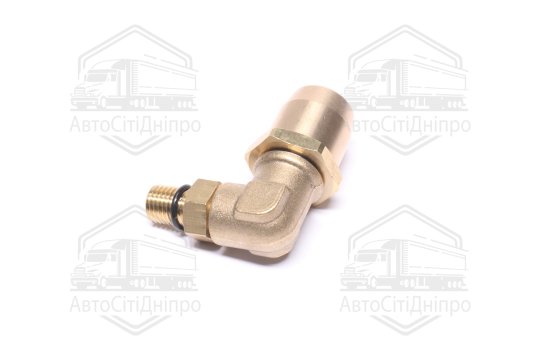 З'єднувач пневматичний L- подібний розбірний M12х1, 5-D15х1, 5 (латунний) (RIDER)