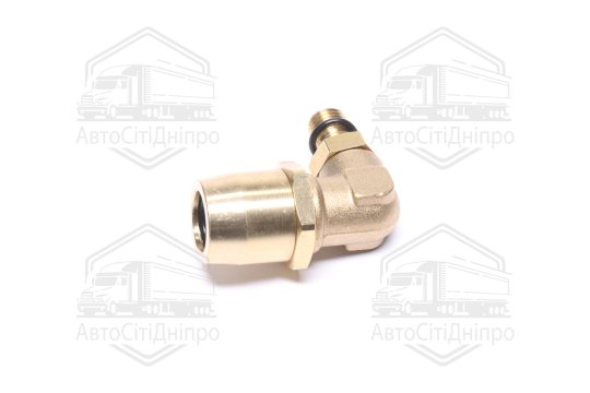 З'єднувач пневматичний L- подібний розбірний M12х1,5-D16х2 (латунний) (RIDER)