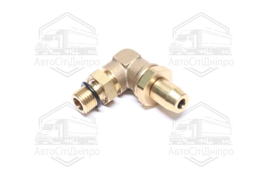З'єднувач пневматичний L- подібний розбірний M14х1,5-D6х1 (латунний) (RIDER)