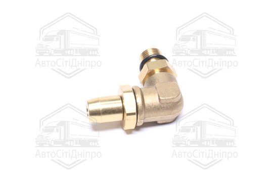 З'єднувач пневматичний L- подібний розбірний M14х1,5-D6х1 (латунний) (RIDER)