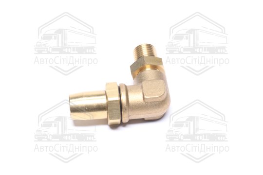 З'єднувач пневматичний L- подібний розбірний M14х1,5-D8х1 (латунний) (RIDER)