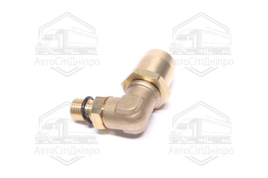 З'єднувач пневматичний L- подібний розбірний M14х1, 5-D15х1, 5 (латунний) (RIDER)