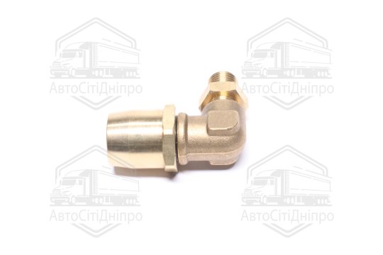 З'єднувач пневматичний L- подібний розбірний M14х1,5-D16х2 (латунний) (RIDER)