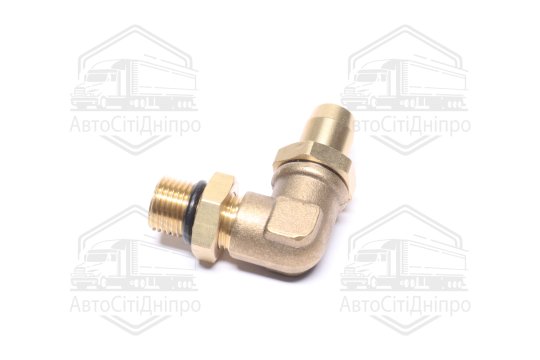 З'єднувач пневматичний L- подібний розбірний M16х1,5-D6х1 (латунний) (RIDER)