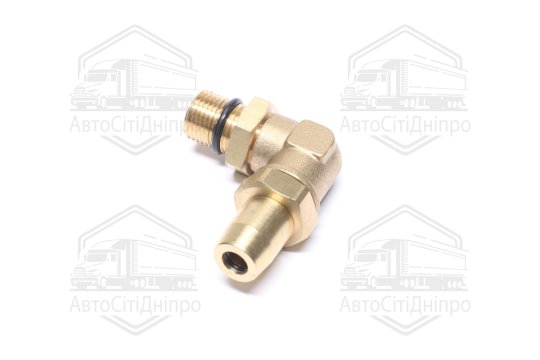 З'єднувач пневматичний L- подібний (розбірний) M16х1,5/8х1 (латунний) (RIDER)