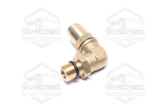 З'єднувач пневматичний L- подібний розбірний M16х1,5-D10х1 (латунний) (RIDER)