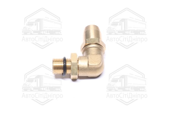 З'єднувач пневматичний L- подібний розбірний M16х1,5-D10х1 (латунний) (RIDER)