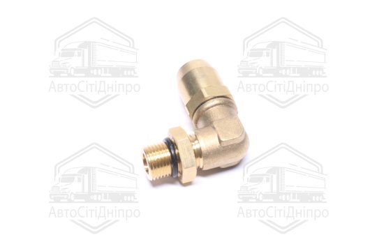 З'єднувач пневматичний L- подібний розбірний M16х1, 5-D12х1, 5 (латунний) (RIDER)